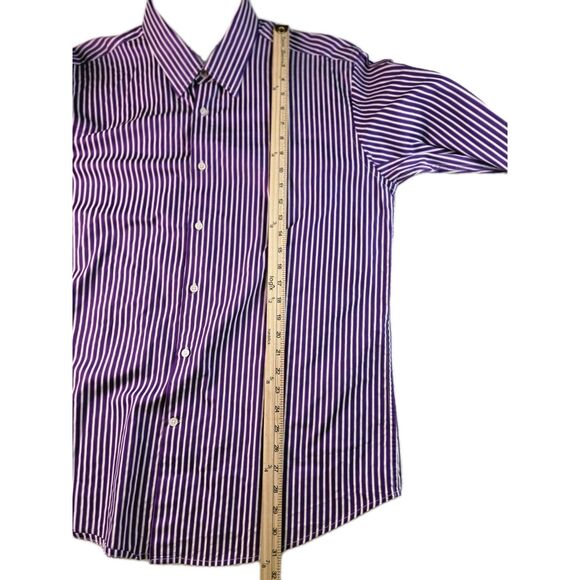 International Laundry Men's XL Fushia / White Striped Long-Sleeve Shirt - Picture 11 of 11